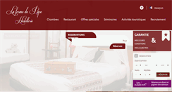 Desktop Screenshot of hostellerie-pape.com